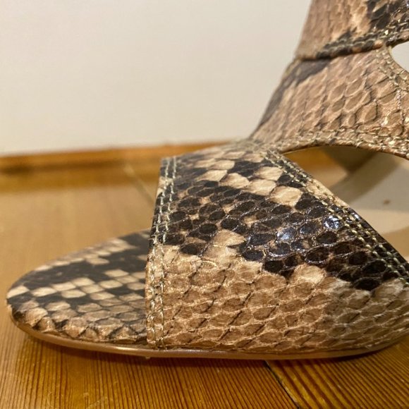 *NOT FOR SALE/SOLD* Nine West Snakeskin high heeled sandals (Size 7) - Picture 6 of 6